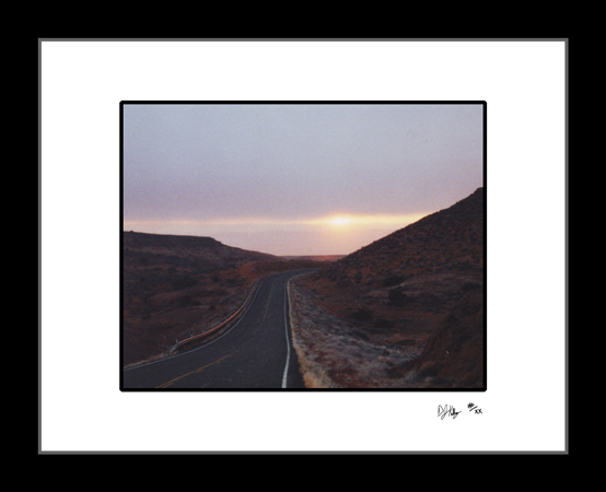The Road to Sunset - Southern Utah (SunsetRoad001) - Damian Kolbay Photography