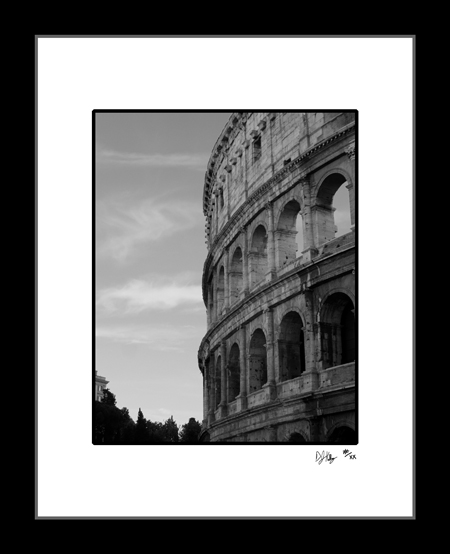 Roman Colosseum - Rome Italy (BWRomeCol001) - Damian Kolbay Photography