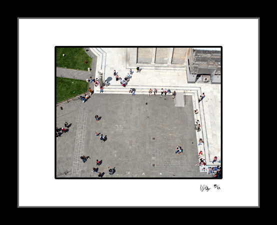 Looking Down on the Square of Miracles - Pisa Italy (PisaDownSq001) - Damian Kolbay Photography