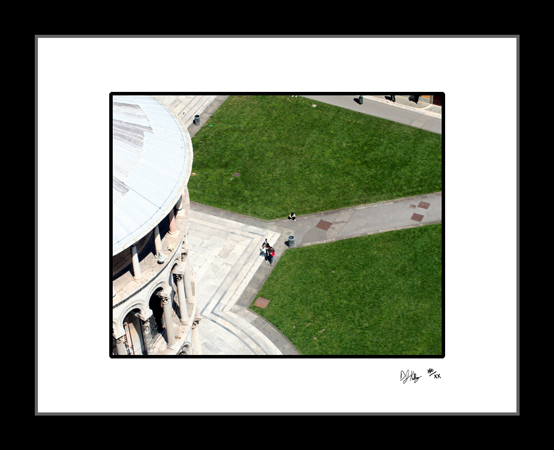 Looking Down on the Square of Miracles - Pisa Italy (PisaDownSq002) - Damian Kolbay Photography