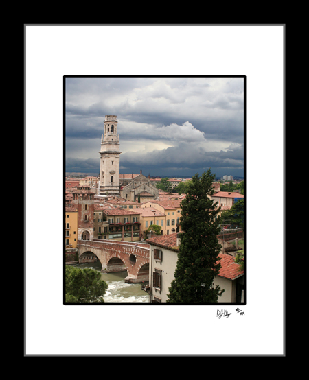 Storm Over Verona - Northern Italy (VeronaOver001) - Damian Kolbay Photography