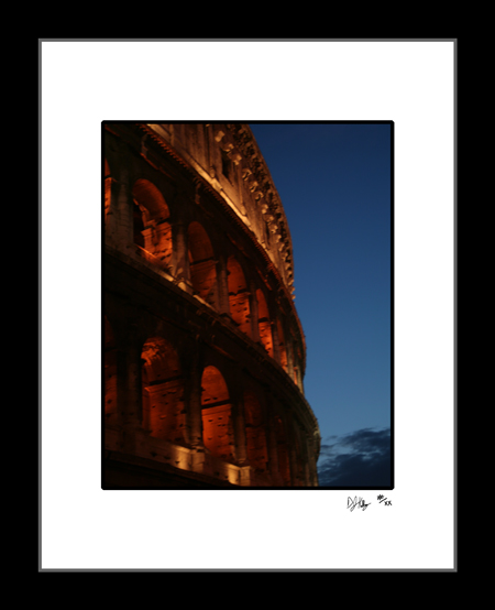 Colosseum after Dark - Rome, Italy (RomeColoNight001) - Damian Kolbay Photography