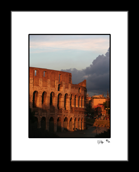 Colosseum at Sunset - Rome, Italy (RomeColoSunset001) - Damian Kolbay Photography