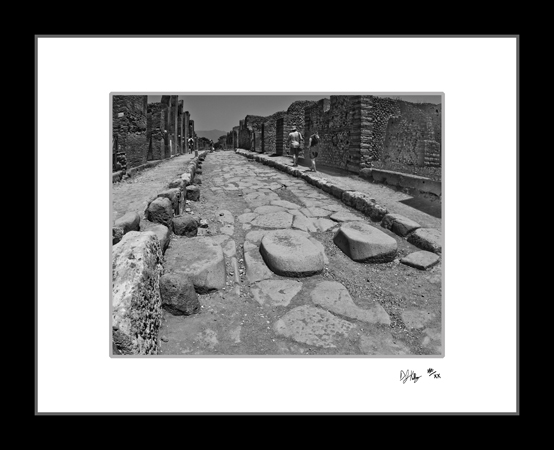 Old Crosswalk - Pompeii, Italy (6572_PompeiiCrosswalk) - Damian Kolbay Photography