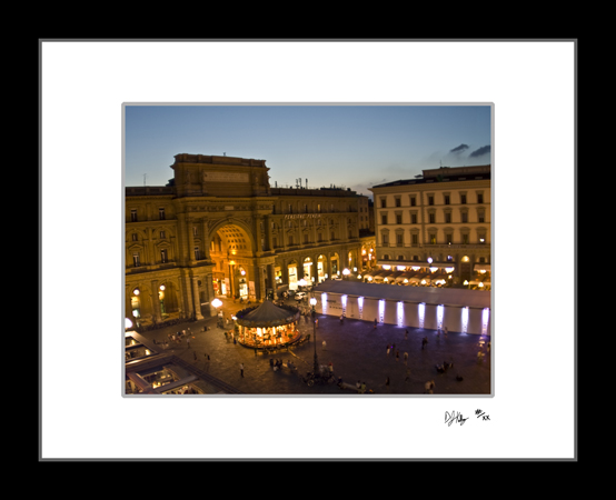Piazza della Repubblica - Florence, Italy (6695_FlorencePiazzaRepublico) - Damian Kolbay Photography