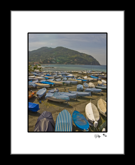 Boats on the Hard - Bonassola, Italy (7085_BonassolaBoats) - Damian Kolbay Photography