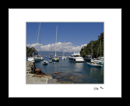 Boats in the Harbor - Portofino, Italy (7168_PortofinoBoats) - Damian Kolbay Photography