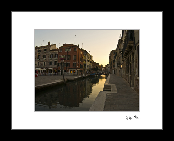 Sunset on the Piazza - Venice, Italy (7223_VeniceSunsetPiazza) - Damian Kolbay Photography