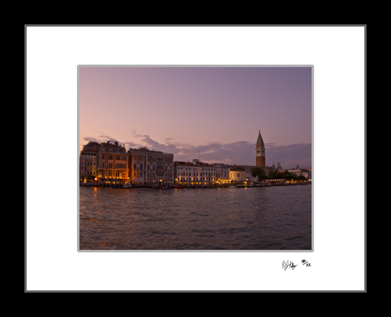 Sunset on the Grand Canal - Venice, Italy (7247_SunsetGrandCanal) - Damian Kolbay Photography