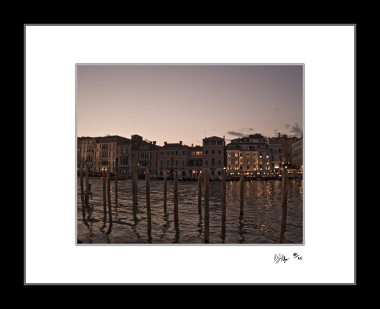 Sunset on the Grand Canal 2- Venice, Italy (7253_SunsetGrandCanal2) - Damian Kolbay Photography