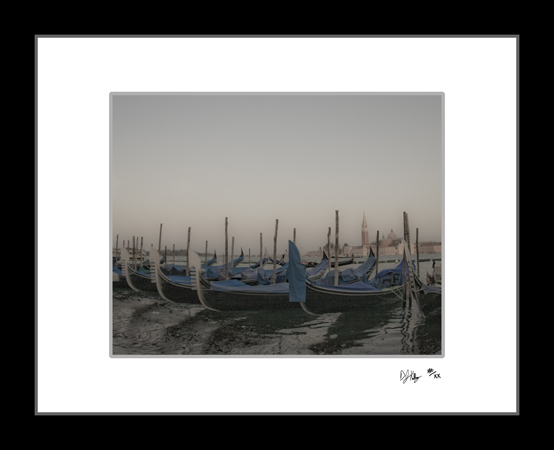 Gondolas in the Mist - Venice, Italy (7381_GondolasSoft) - Damian Kolbay Photography