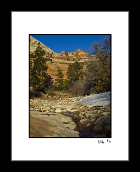 Sandstone Riverbed - Zion National Park (Sandstone_Riverbed) - Damian Kolbay Photography