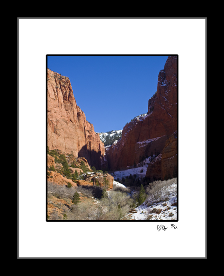 Kolob Canyons Sun and Snow - Zion National Park (Zion_Formation3) - Damian Kolbay Photography