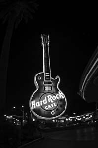 Hard Rock Cafe Guitar - Color - IMG_3719_bw
